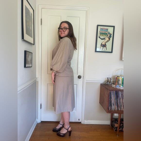 40s Vintage Wool Skirt Suit - Picture 3 of 12